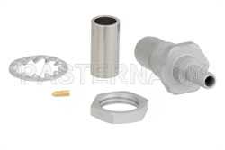 BMA Plug Bulkhead Mount Slide-On Connector Crimp/Solder Attachment for RG188-DS, RG316-DS（图2）