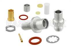 SMA Female Bulkhead Mount Connector Clamp/Solder Attachment for PE-P160LL（图2）