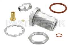 N Female Bulkhead Mount Connector Clamp/Solder Attachment for PE-P160LL（图2）