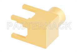 MCX Jack Right Angle Connector Solder Attachment Thru Hole PCB, .200 inch x .067 inch Hole Spacing（图2）