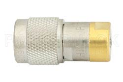 93 Ohm 0.5 Watts Nickel Plated Brass TNC Male RF Load Up To 1,000 MHz（图2）