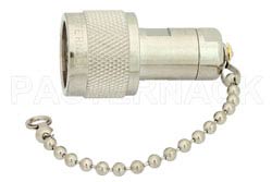 50 Ohm 0.5 Watts Nickel Plated Brass N Male RF Load With Chain Up To 1,000 MHz（图2）