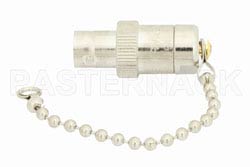 75 Ohm 0.5 Watts Nickel Plated Brass BNC Female RF Load With Chain Up To 1,000 MHz（图2）