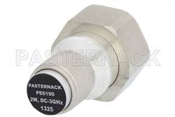 Low Power 2 Watts RF Load Up To 3 GHz With 7/16 DIN Male Input Silver Plated Brass（图2）