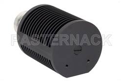 25 Watt RF Load Up To 8 GHz With 7/16 DIN Female Input Round Body Black Anodized Aluminum Heatsink（图2）