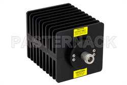 6 dB Fixed Attenuator, N Male to N Female Directional Black Anodized Aluminum Heatsink Body Rated to 100 Watts Up to 1.5 GHz（图2）