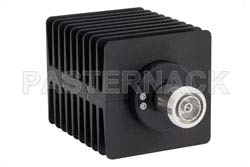 20 dB Fixed Attenuator, 7/16 DIN Male To 7/16 DIN Female Directional Black Anodized Aluminum Heatsink Body Rated To 100 Watts Up To 1.5 GHz（图2）