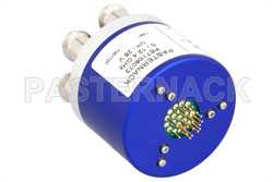 SP6T Electromechanical Relay Latching Switch, DC to 12.4 GHz, up to 400W, 28V Indicators, Reset, N（图2）