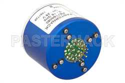 SP8T Electromechanical Relay Latching Switch, Terminated, DC to 18 GHz, up to 240W, 28V Indicators, Reset, SMA（图2）