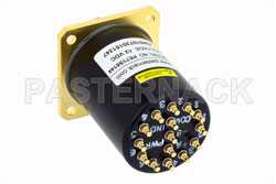 SP6T Electromechanical Relay Normally Open Switch, DC to 40 GHz, 3W, 12V Indicators, TTL, Diodes, 2.92mm（图2）