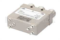SPDT Electromechanical Relay Failsafe Switch, DC to 12.4 GHz, 45W, 12V Indicators, TTL, Diodes, N（图2）