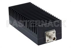 10 dB Fixed Attenuator, N Male to N Female Black Anodized Aluminum Heatsink Body Rated to 100 Watts Up to 3 GHz（图2）