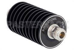 10 dB Fixed Attenuator, N Male to N Female Black Anodized Aluminum Heatsink Body Rated to 50 Watts Up to 3 GHz（图2）
