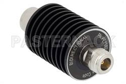 10 dB Fixed Attenuator, N Male to N Female Black Anodized Aluminum Heatsink Body Rated to 25 Watts Up to 4 GHz（图2）