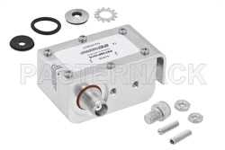 TNC F/F In/Out Coax RF Surge Protector, 800MHz - 2.5GHz, DC Pass, 300W, IP67, 20kA, Hybrid, Bracket Toward Body（图2）