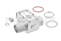 7/16 M/F In/Out Coax RF Surge Protector, 800MHz - 2.5GHz, DC Pass, 300W, IP67, 20kA, Hybrid, Bracket Toward Body（图2）