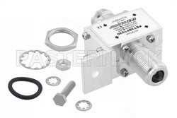 Type N F/F In/Out Bulkhead Coax RF Surge Protector, 1.5MHz - 700MHz, DC Block, 3kW, None, 20uJ, 20kA, Blocking Cap and Gas Tube（图2）