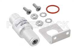 Type N F/F In/Out Bulkhead Coax RF Surge Protector, DC - 7GHz and 3GHz - 4GHz, DC Pass, 90W, IP67, 20kA, Gas Discharge Tube, BiDirect（图2）