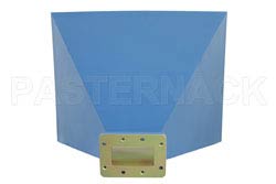 WR-159 Waveguide Standard Gain Horn Antenna Operating From 4.9 GHz to 7.05 GHz With a Nominal 20 dBi Gain With CMR-159 Flange（图2）