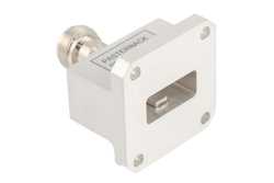 WR-90 UG-135/U Square Cover Flange to End Launch N Female Waveguide to Coax Adapter Operating from 8.2 GHz to 12.4 GHz（图2）