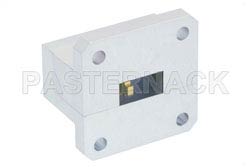 WR-51 Square Type Flange to End Launch SMA Female Waveguide to Coax Adapter Operating From 15 GHz to 22 GHz（图2）