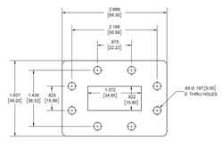 WR-137 Waveguide Shim, CPR-137F flange, 7mm Brass（图2）