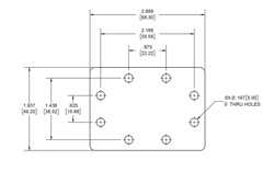 WR-137 Waveguide Short Plate, CPR-137F Flange, 7mm Copper（图2）