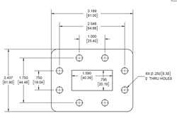 WR-159 Waveguide Shim, CPR-159F flange, 7mm Aluminum（图2）