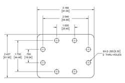 WR-159 Waveguide Short Plate, CPR-159F Flange, 7mm Aluminum（图2）