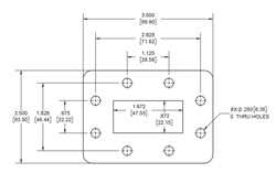 WR-187 Waveguide Shim, CPR-187F flange, 7mm Aluminum（图2）