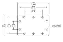 WR-284 Waveguide Short Plate, CPR-284F Flange, 8mm Aluminum（图2）