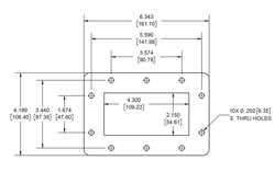 WR-430 Waveguide Shim, CPR-430F flange, 10mm Aluminum（图2）