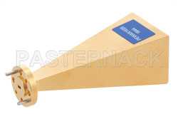 WR-10 Waveguide Standard Gain Horn Antenna Operating from 75 GHz to 110 GHz with a Nominal 25 dBi Gain with UG-387/U-Mod Round Cover Flange（图2）