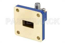 WR-51 Square Cover Flange to SMA Female Waveguide to Coax Adapter Operating from 15 GHz, 22 GHz（图2）