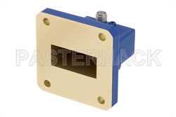 WR-112 UG-51/U Square Cover Flange to SMA Female Waveguide to Coax Adapter Operating from 7.05 GHz to 10 GHz（图2）