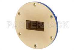 WR-137 UG-344/U Round Cover Flange to SMA Female Waveguide to Coax Adapter Operating from 5.85 GHz to 8.2 GHz（图2）