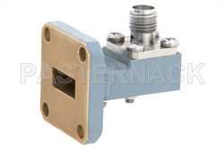 WR-42 UG-597/U Square Cover Flange to SMA Female Waveguide to Coax Adapter Operating from 18 GHz to 26.5 GHz（图2）