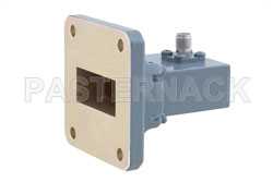 WR-112 UG-138/U Square Cover Flange to SMA Female Waveguide to Coax Adapter Operating from 7.05 GHz to 10 GHz（图2）