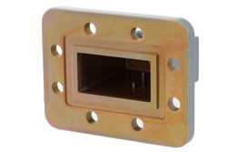 WR-159 CPR-159G Grooved Flange to SMA Female Waveguide to Coax Adapter Operating from 4.9 GHz to 7.05 GHz（图2）