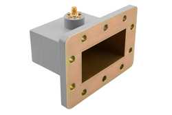 WR-284 UDR32 Flange to SMA Female Waveguide to Coax Adapter Operating from 2.6 GHz to 3.95 GHz in Aluminum（图2）