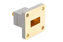 WR-62 UBR140 Flange to End Launch SMA Female Waveguide to Coax Adapter Operating from 11.9 GHz to 18 GHz in Brass（图2）