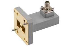 WRD-650 UG Square Cover Flange to SMA Female Waveguide to Coax Adapter Operating from 6.5 GHz to 18 GHz in Copper Alloy（图2）