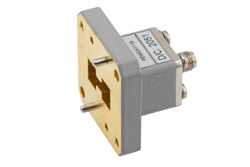 WRD-750 UG Square Cover Flange to SMA Female Waveguide to Coax Adapter Operating from 7.5 GHz to 18 GHz in Copper Alloy（图2）