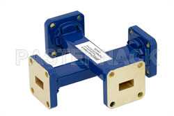 WR-34 Waveguide 20 dB Crossguide Coupler, UG-1530/U Square Cover Flange, 22 GHz to 33 GHz, Bronze（图2）