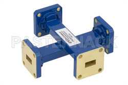 WR-34 Waveguide 40 dB Crossguide Coupler, UG-1530/U Square Cover Flange, 22 GHz to 33 GHz, Bronze（图2）