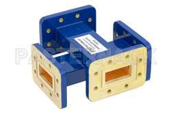 WR-112 Waveguide 50 dB Crossguide Coupler, CPR-112G Flange, 7.05 GHz to 10 GHz, Bronze（图2）