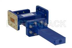 WR-112 Waveguide 20 dB Crossguide Coupler, 3 Port CPR-112G Flange, 7.05 GHz to 10 GHz, Bronze（图2）