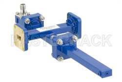 WR-34 Waveguide 30 dB Crossguide Coupler, UG-1530/U Square Cover Flange, 2.92mm Female Coupled Port, 22 GHz to 33 GHz, Bronze（图2）