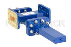 WR-112 Waveguide 30 dB Crossguide Coupler, CPR-112G Flange, SMA Female Coupled Port, 7.05 GHz to 10 GHz, Bronze（图2）