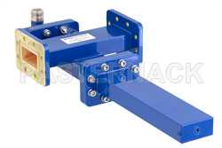 WR-137 Waveguide 40 dB Crossguide Coupler, CPR-137G Flange, N Female Coupled Port, 5.85 GHz to 8.2 GHz, Bronze（图2）